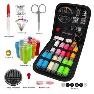 Mini Sewing Kit Travel Size | Complete Sewing Supplies Kit with Needles, Thread